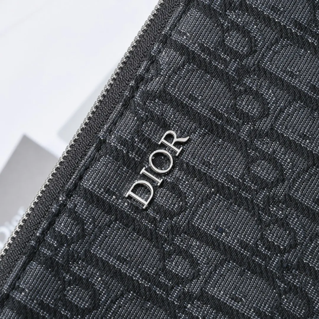 Dior 黑色 米色 皮革 手拿包 精致手拿款