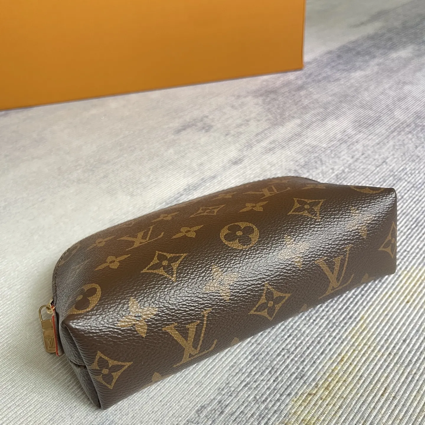 金色 帆布 化妆包 便携收纳款