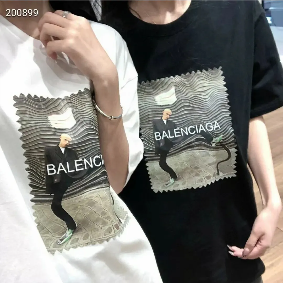 Balenciaga 纯棉 短袖T恤 街头休闲款