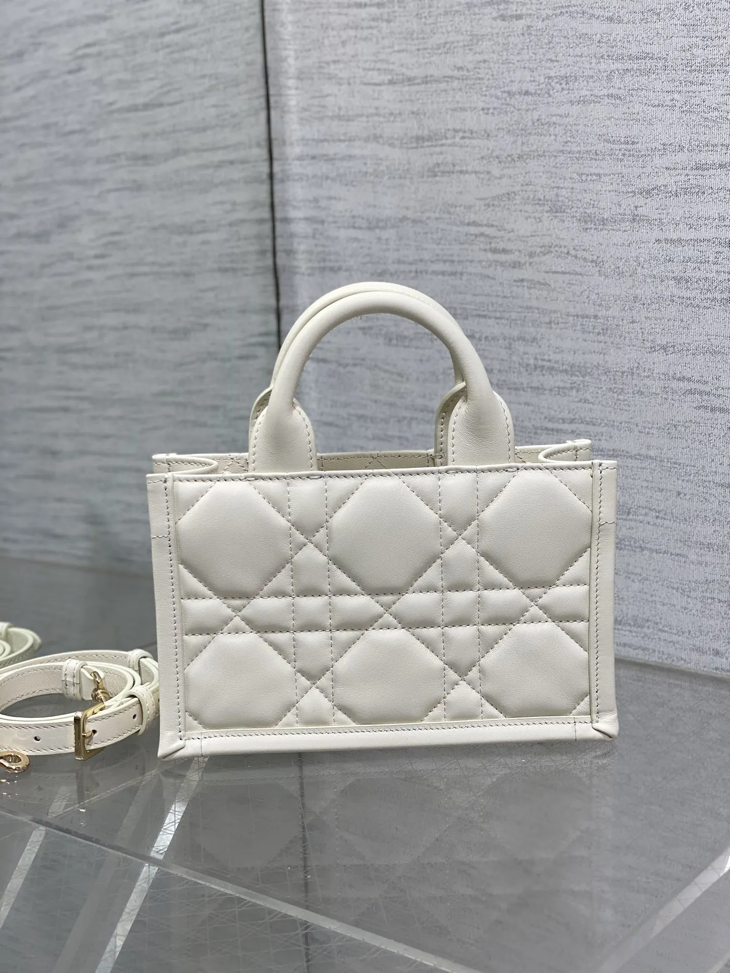 Dior Book Tote 白色 皮革 托特包