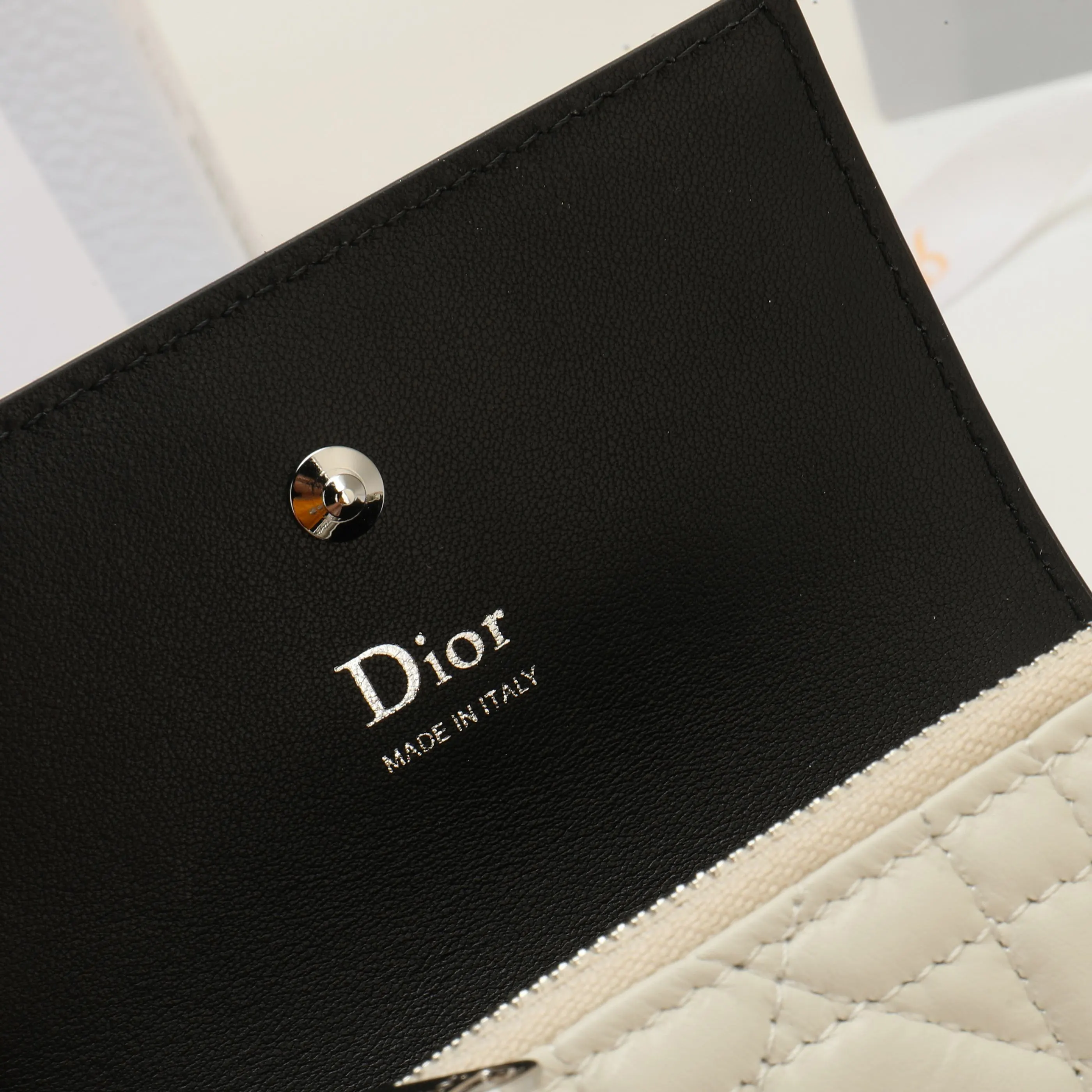 Dior Lady Dior Black Leather Wallet Image 8 Dior Lady Dior Black Leather Wallet Image 8