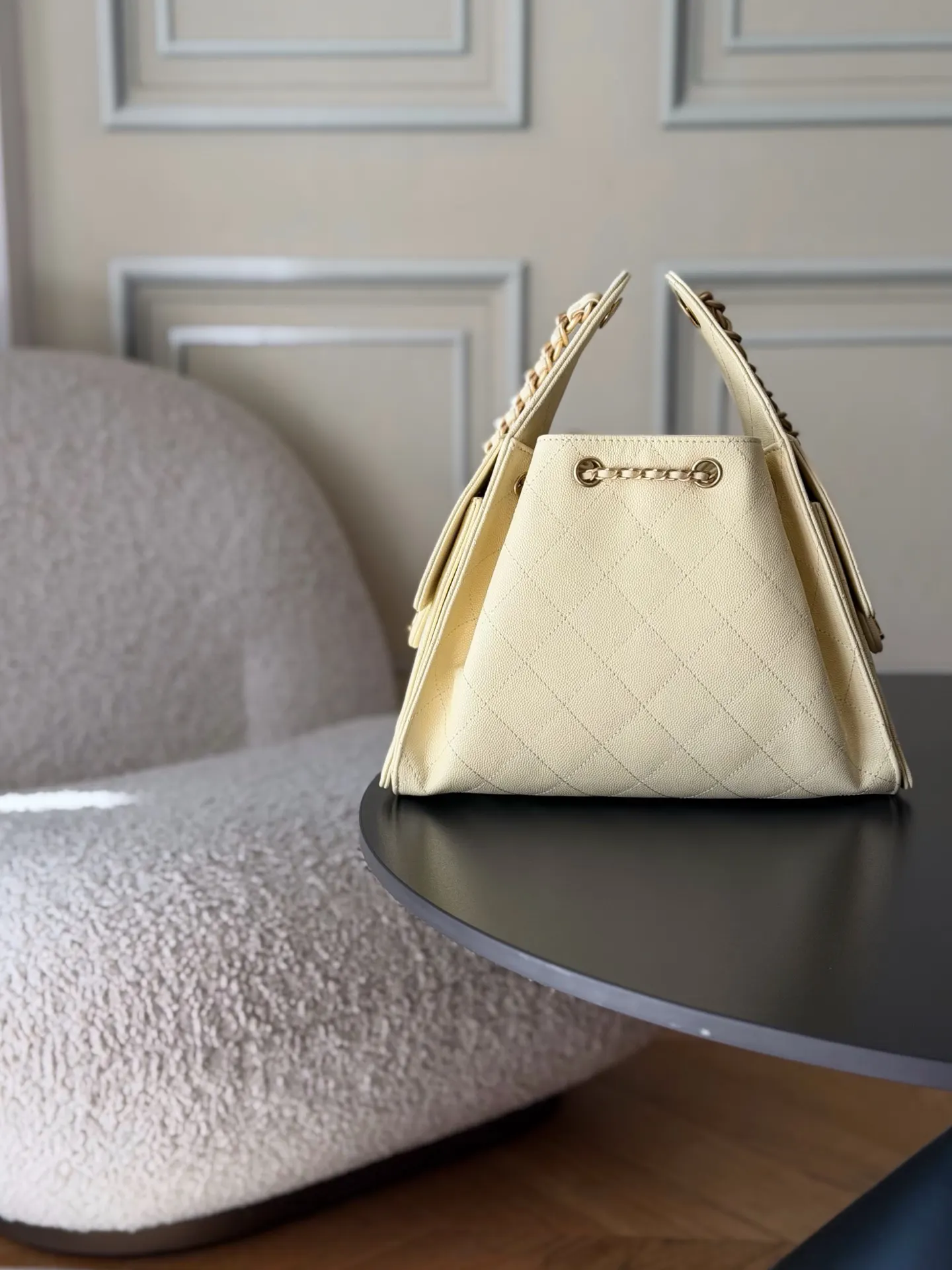 CHANEL Hobo 牛皮 腋下包 复古腋下背款