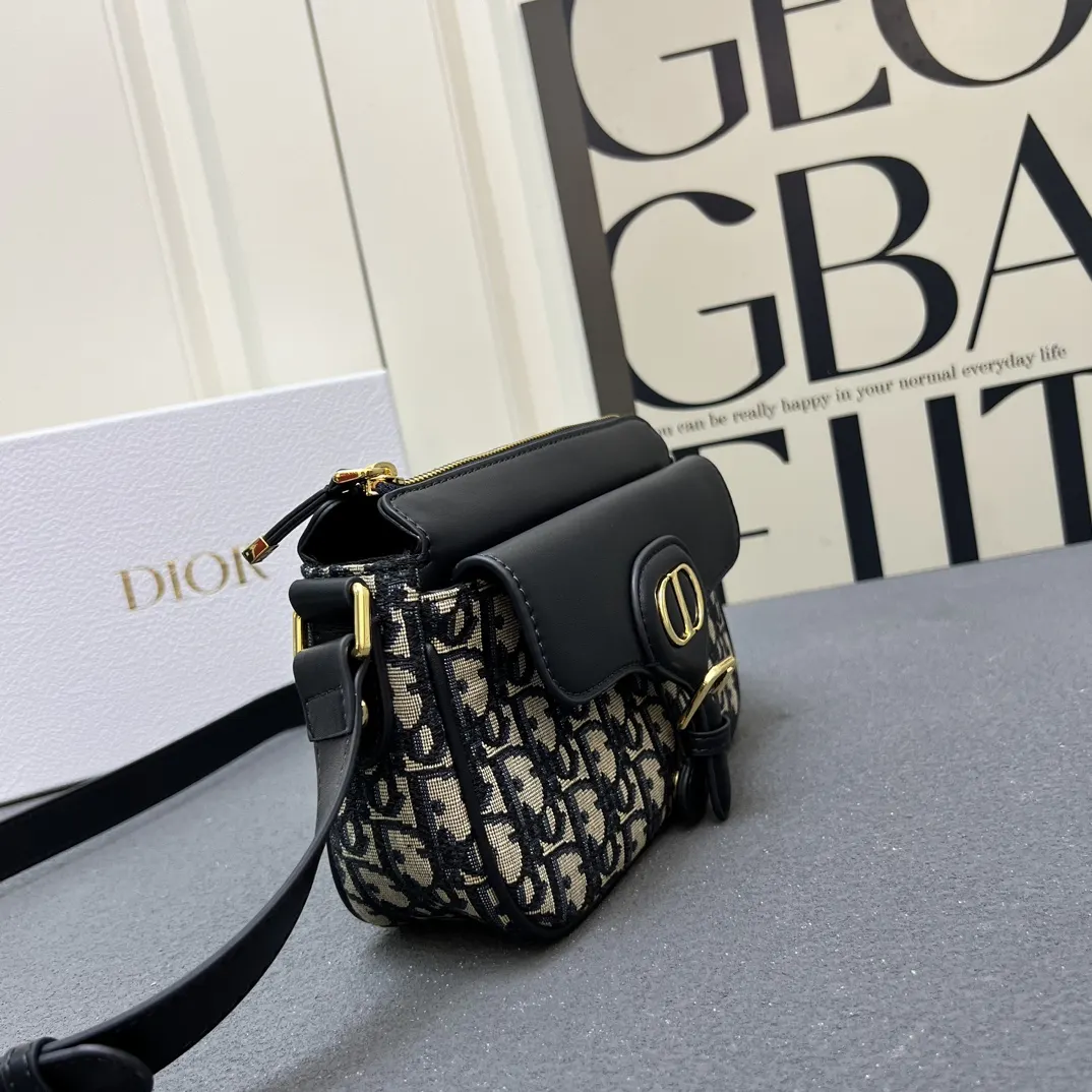 Dior Oblique老花牛皮手袋 手提斜挎