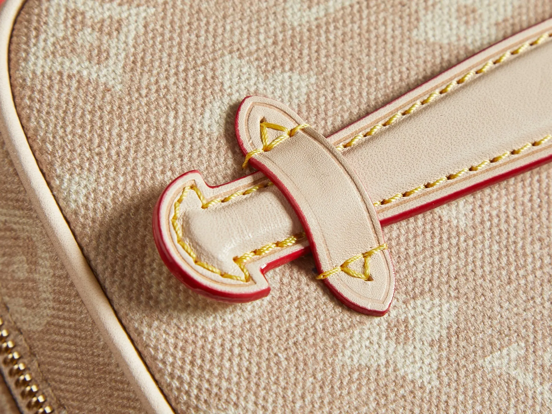 Louis Vuitton Gold Cosmetic Pouch Canvas