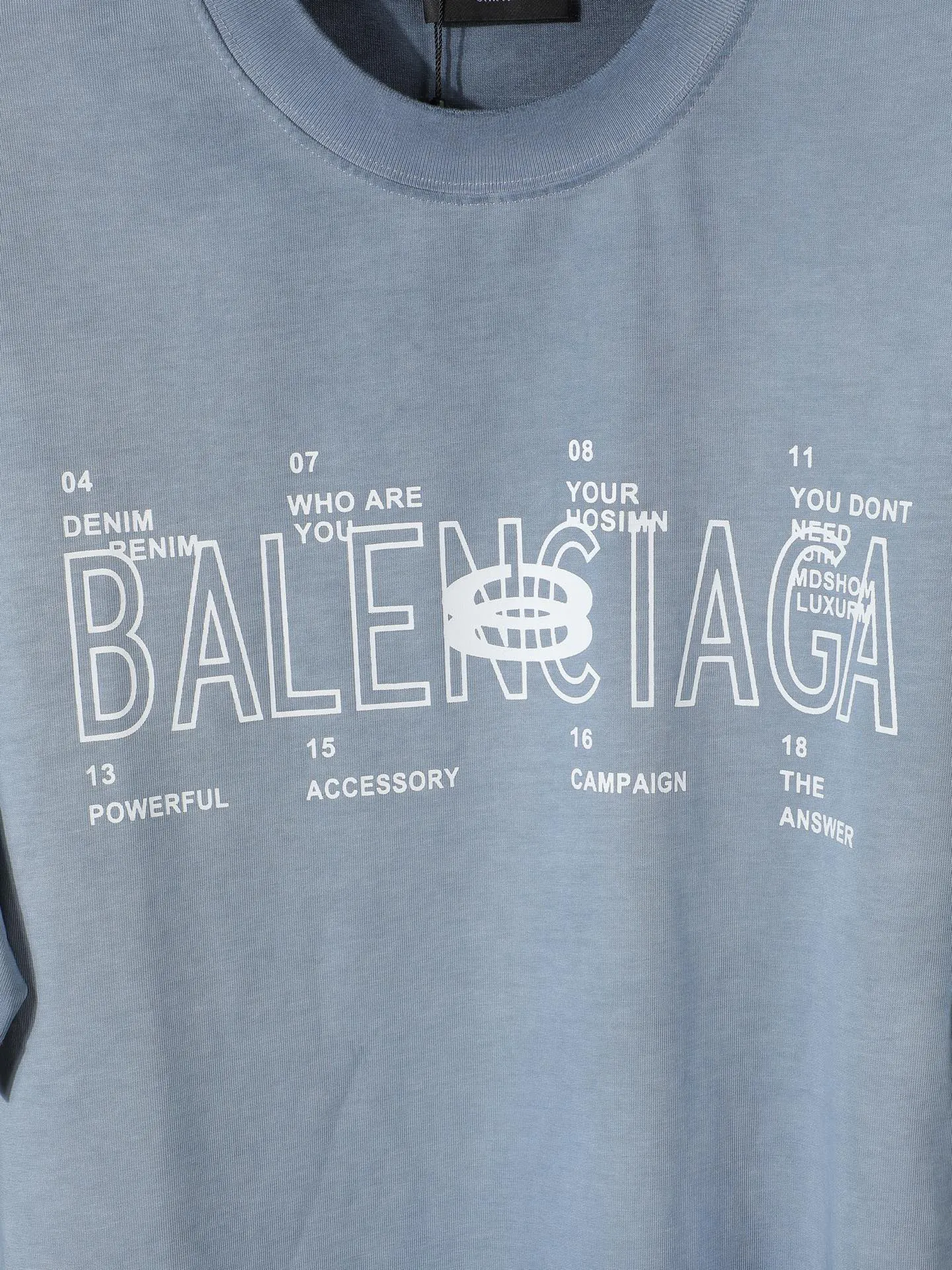 Balenciaga 26Ss Logo Letter Short Sleeve T-Shirt Street