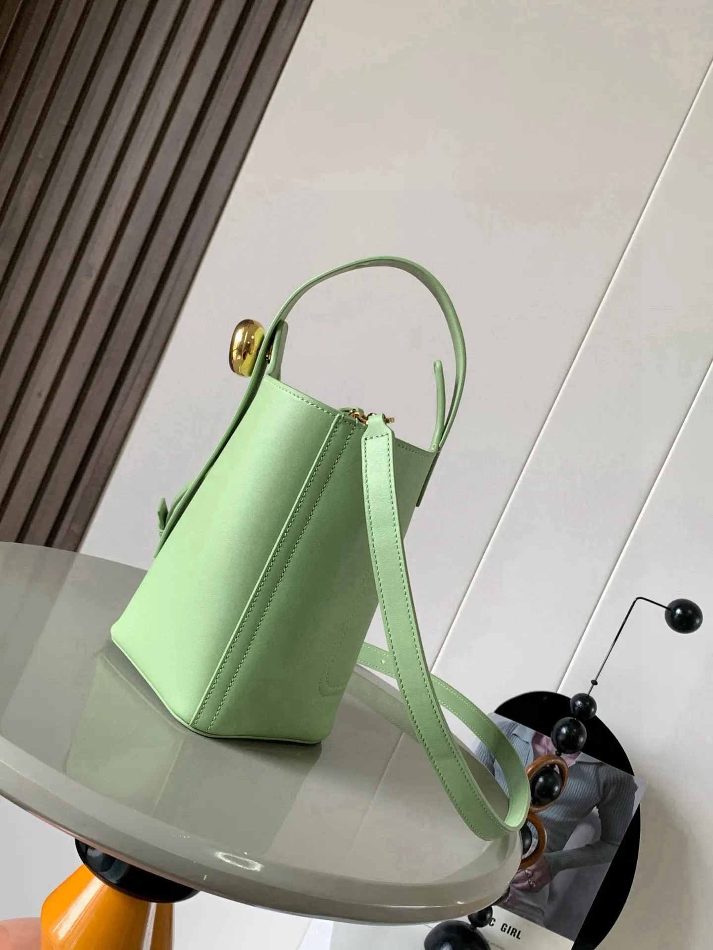 Bucket Bag Casual Leather