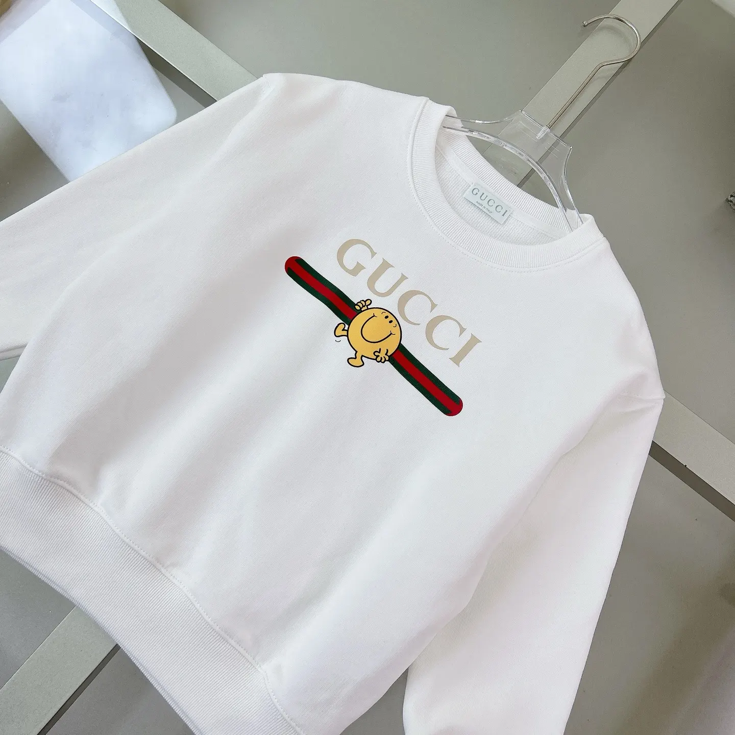 Gucci Logo印花圆领卫衣