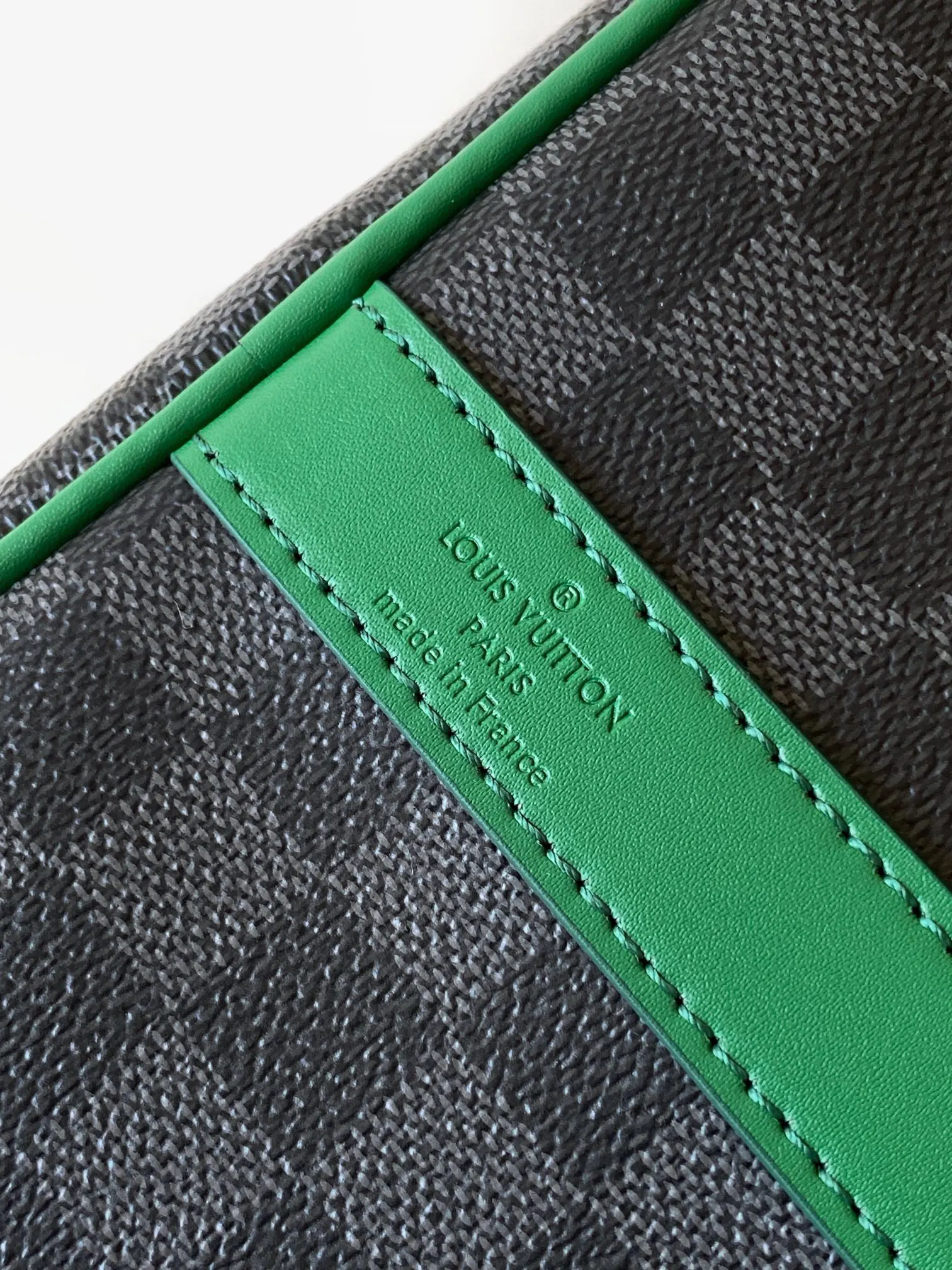 Keepall 黑色 綠色 帆布 旅行袋 大容量旅行款
