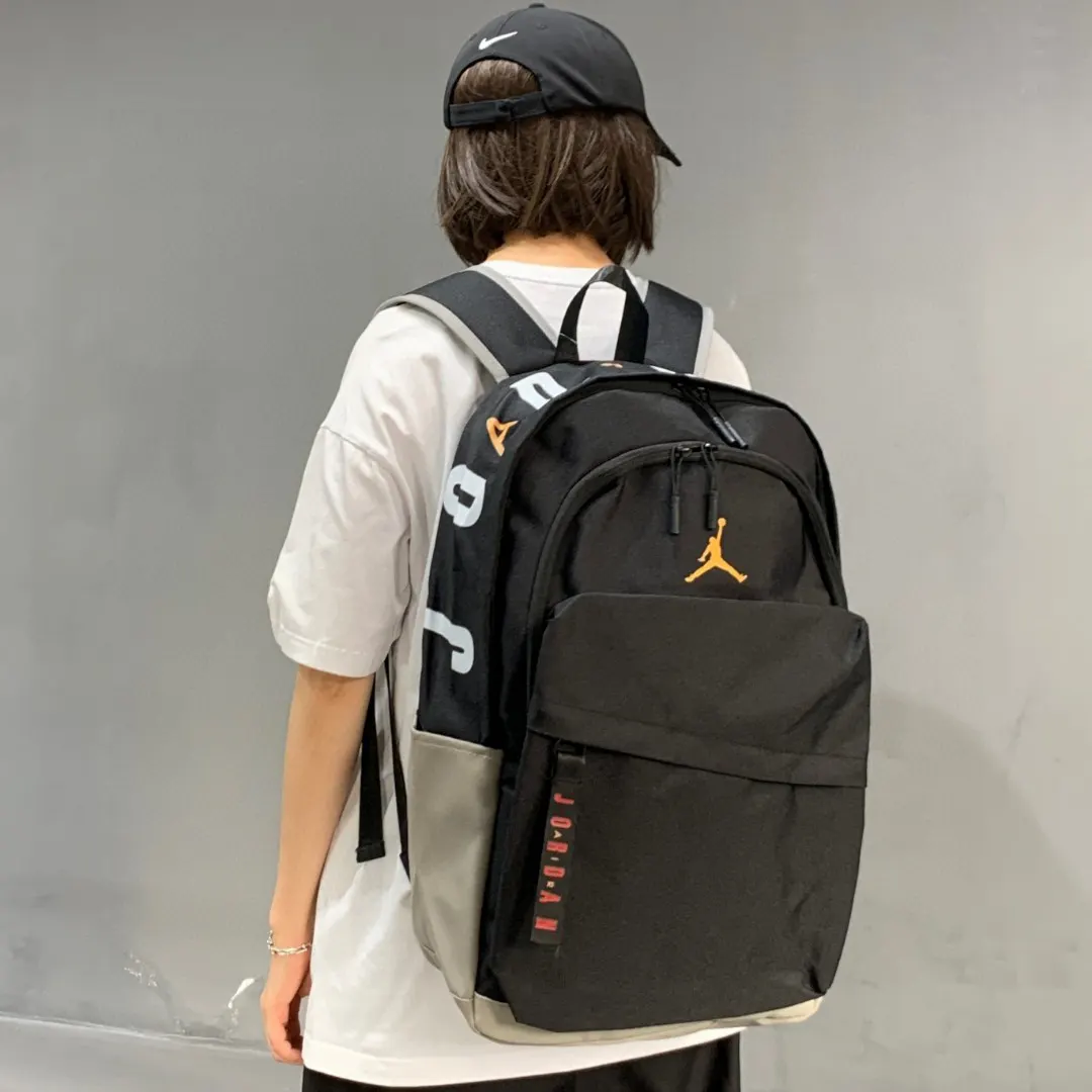 黑色 白色 立体标 耐克乔丹织带字母logo高 單肩包学 日常單肩背款