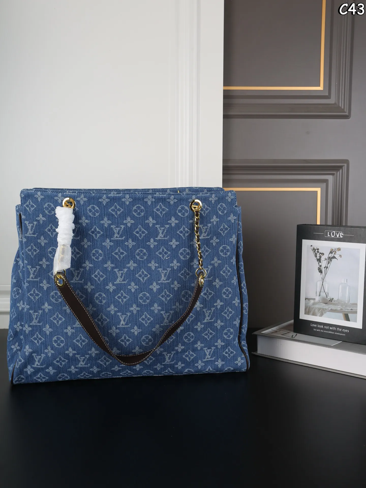 LV 牛仔 丹宁 托特包 大容量托特款