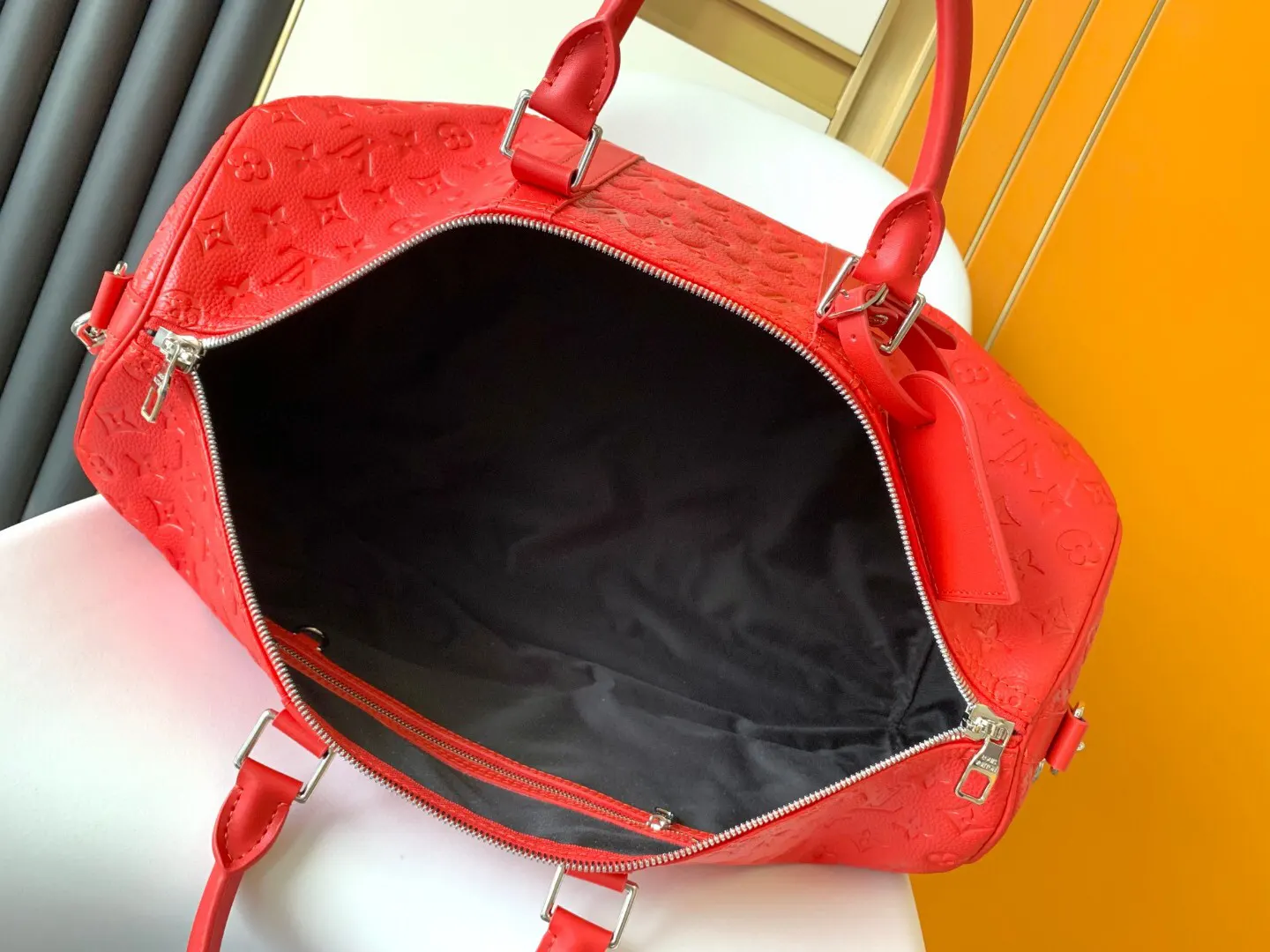 Keepall 紅色 黃色 Mo旅行袋 大容量旅行款
