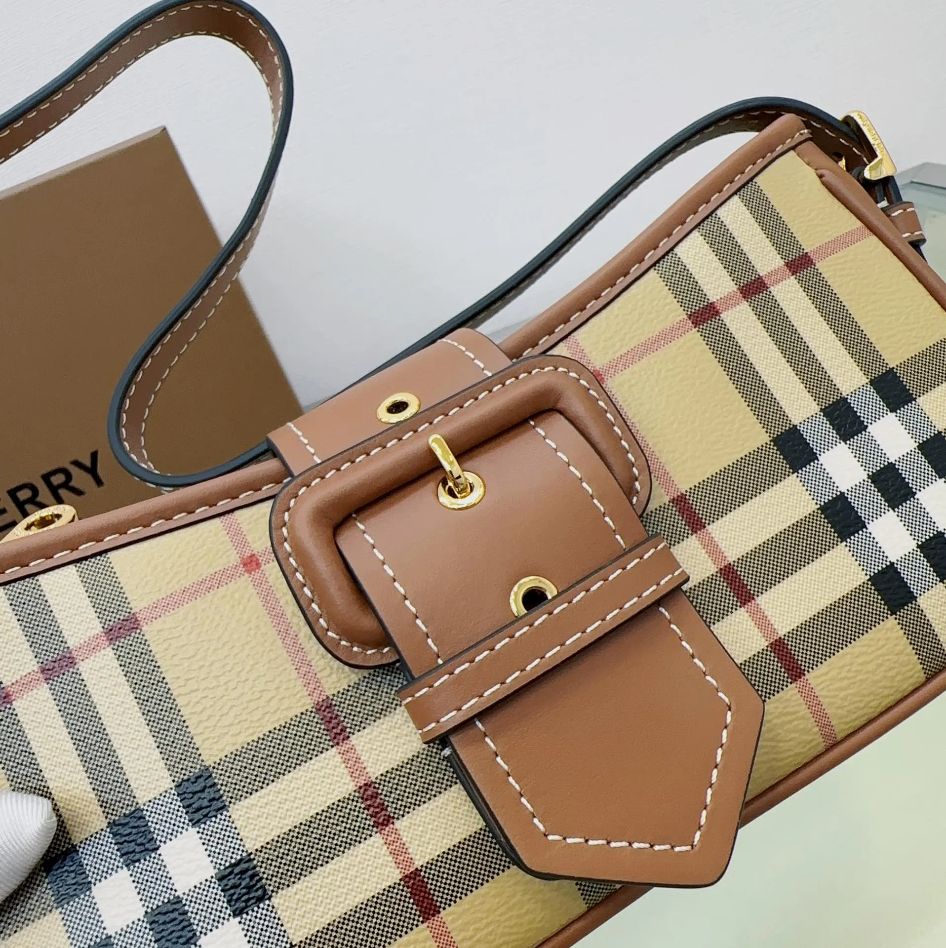 Burberry 腋下包 復古腋下背款