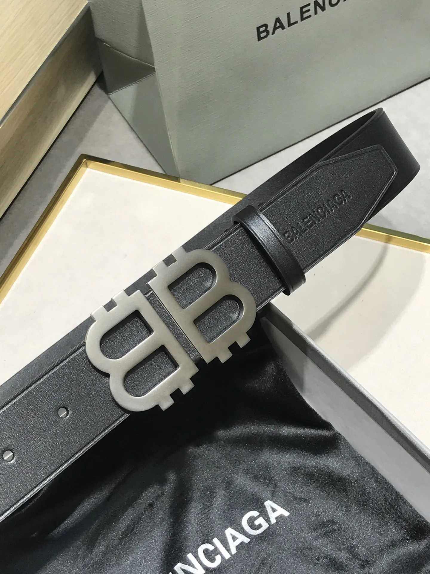 Balenciaga Black Belt