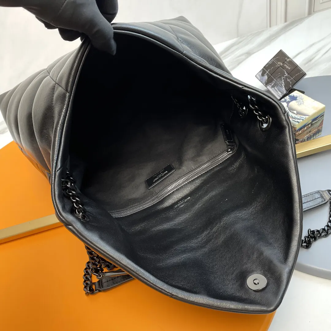 Black Silver Chain Bag