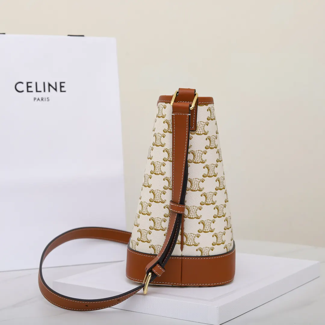 Monogram Bucket Bag Casual Leather