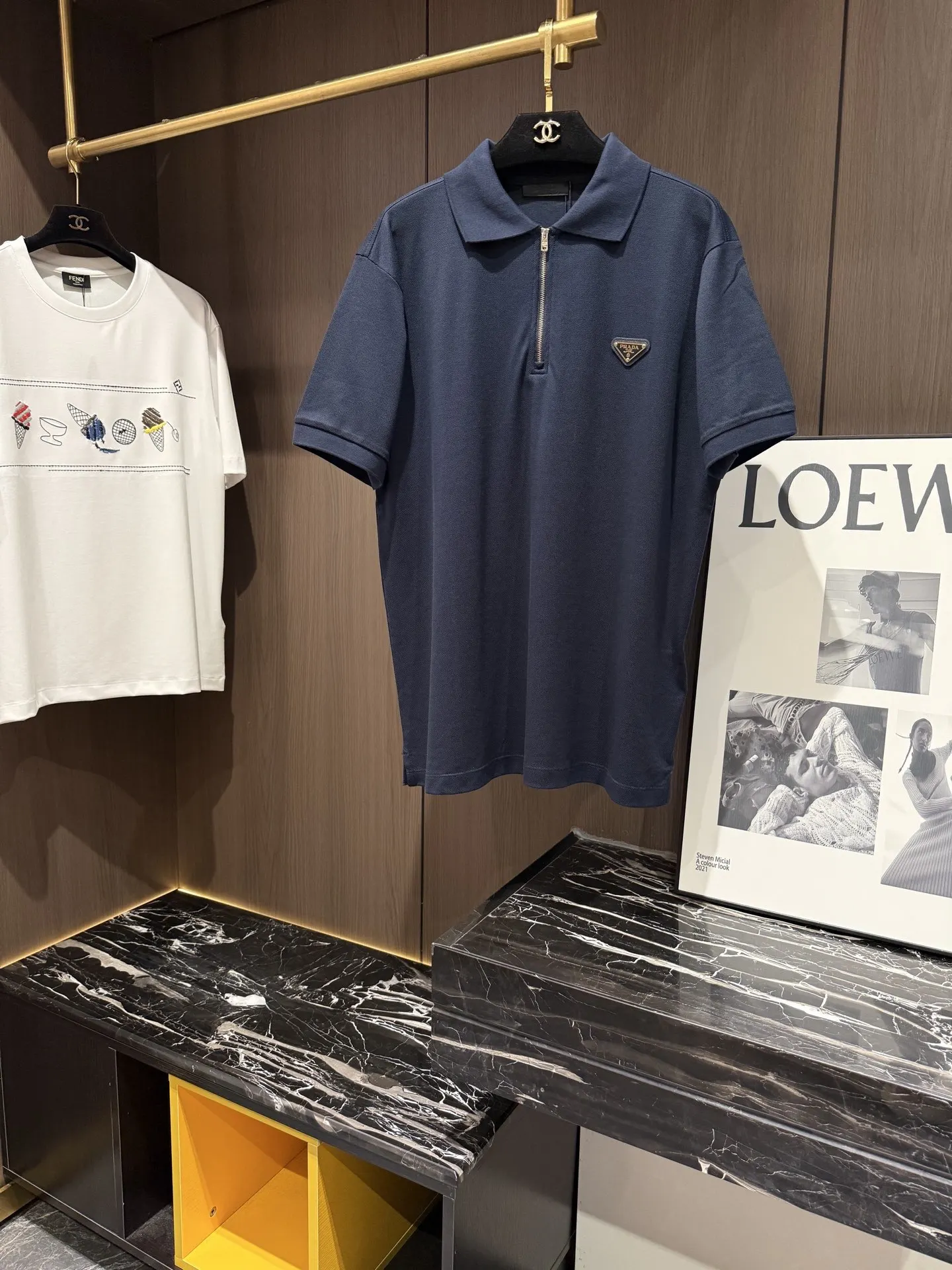 Prada 棉质 Logo Polo衫