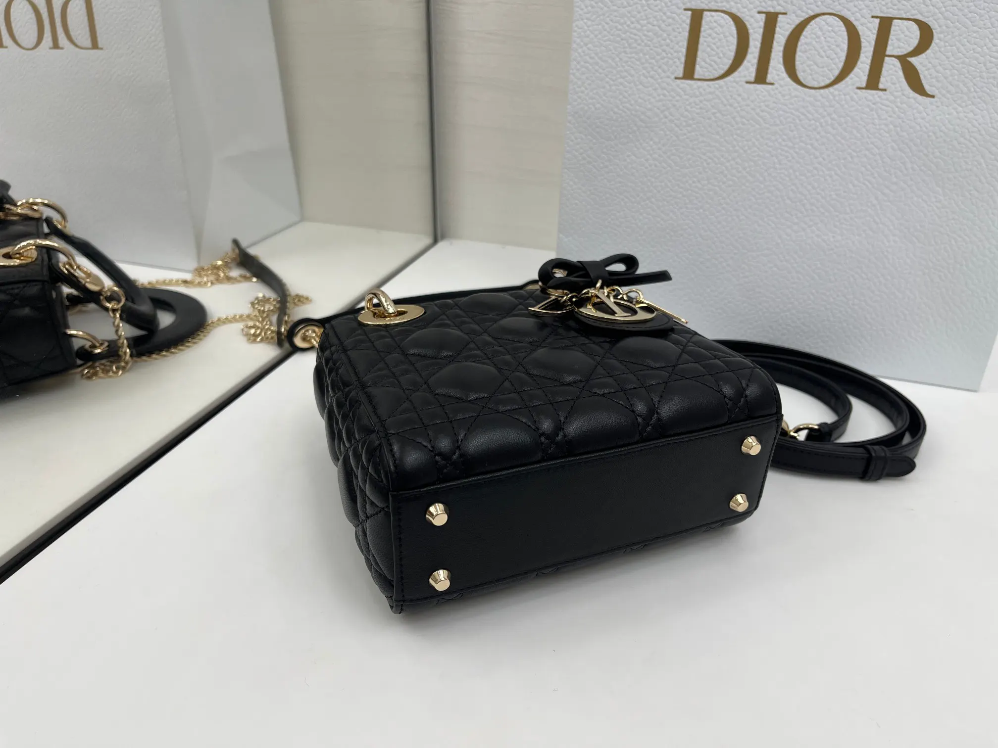 Dior Lady Dior Lady Chain Bag Handheld Crossbody