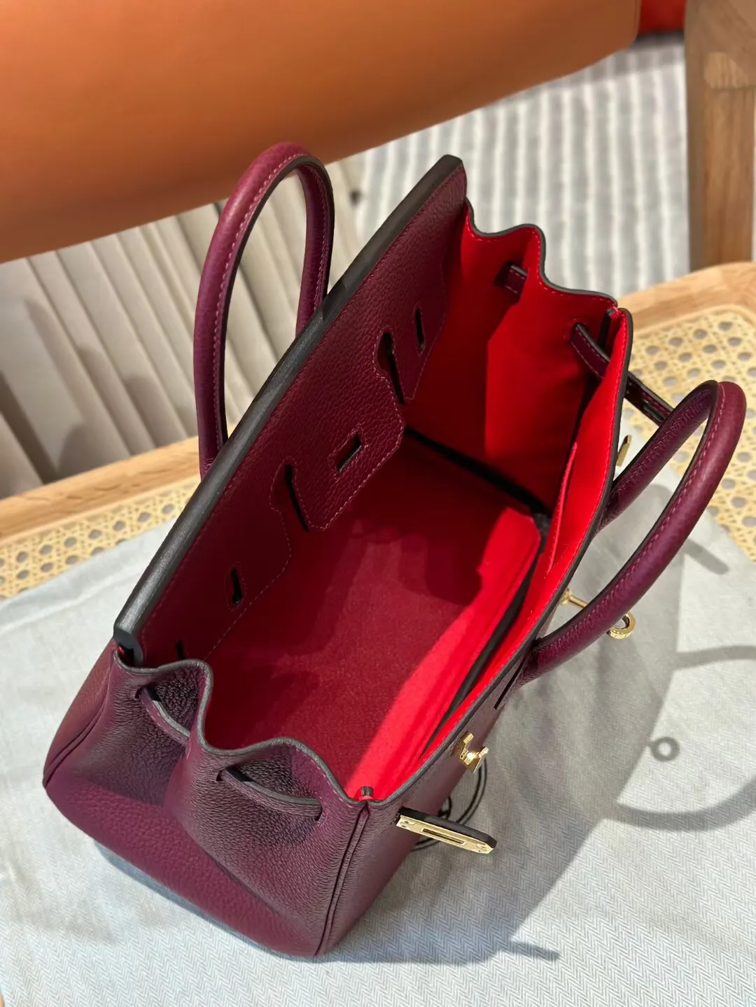 Hermès Birkin 红色 Togo 手提包