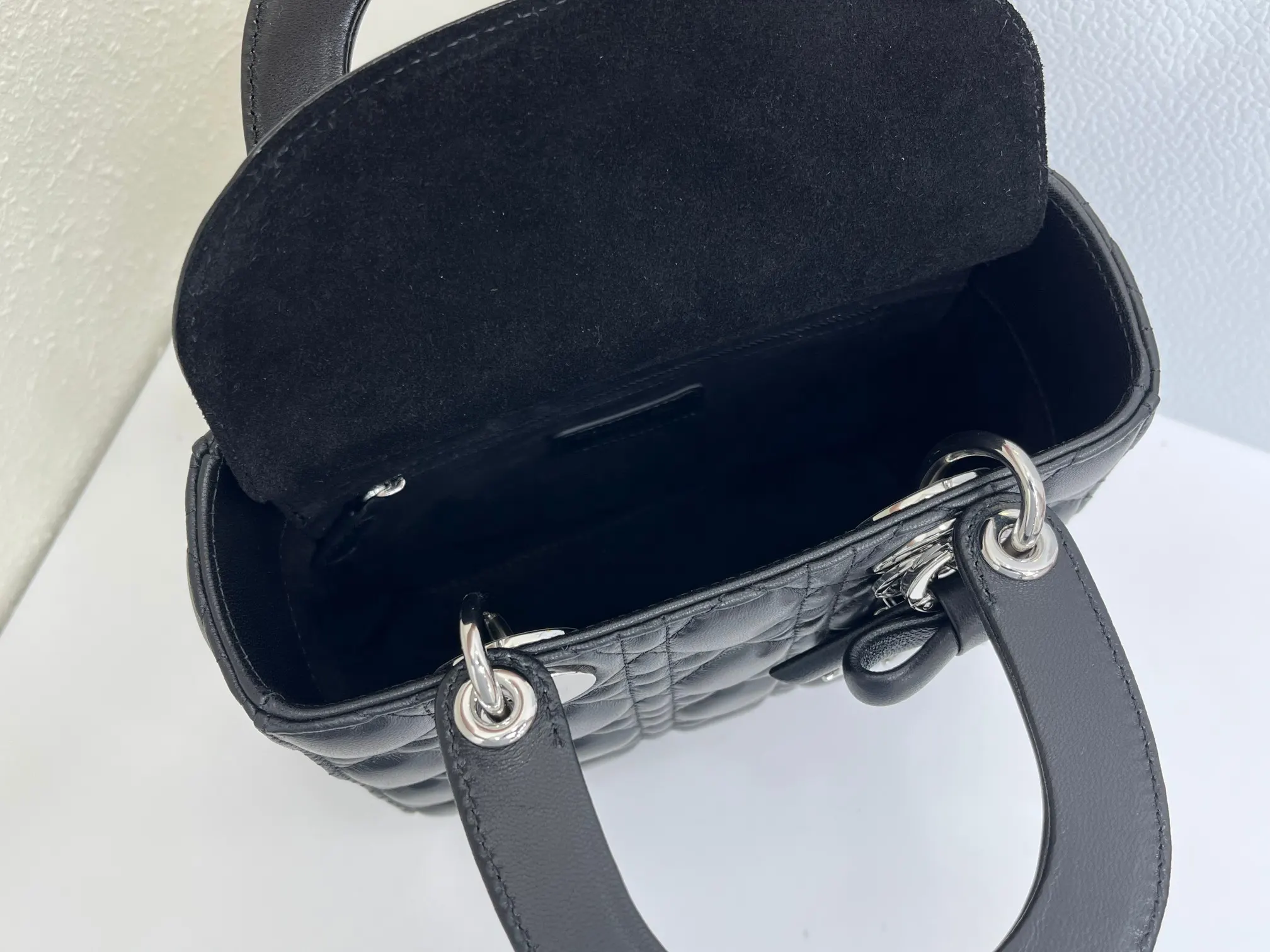 Dior My ABCDior 黑色羊皮手袋 手提斜挎