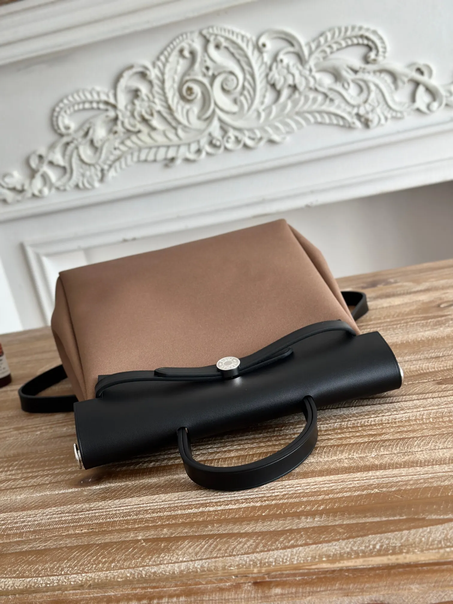 Hermès Herbag 牛皮 双肩包 轻便通勤
