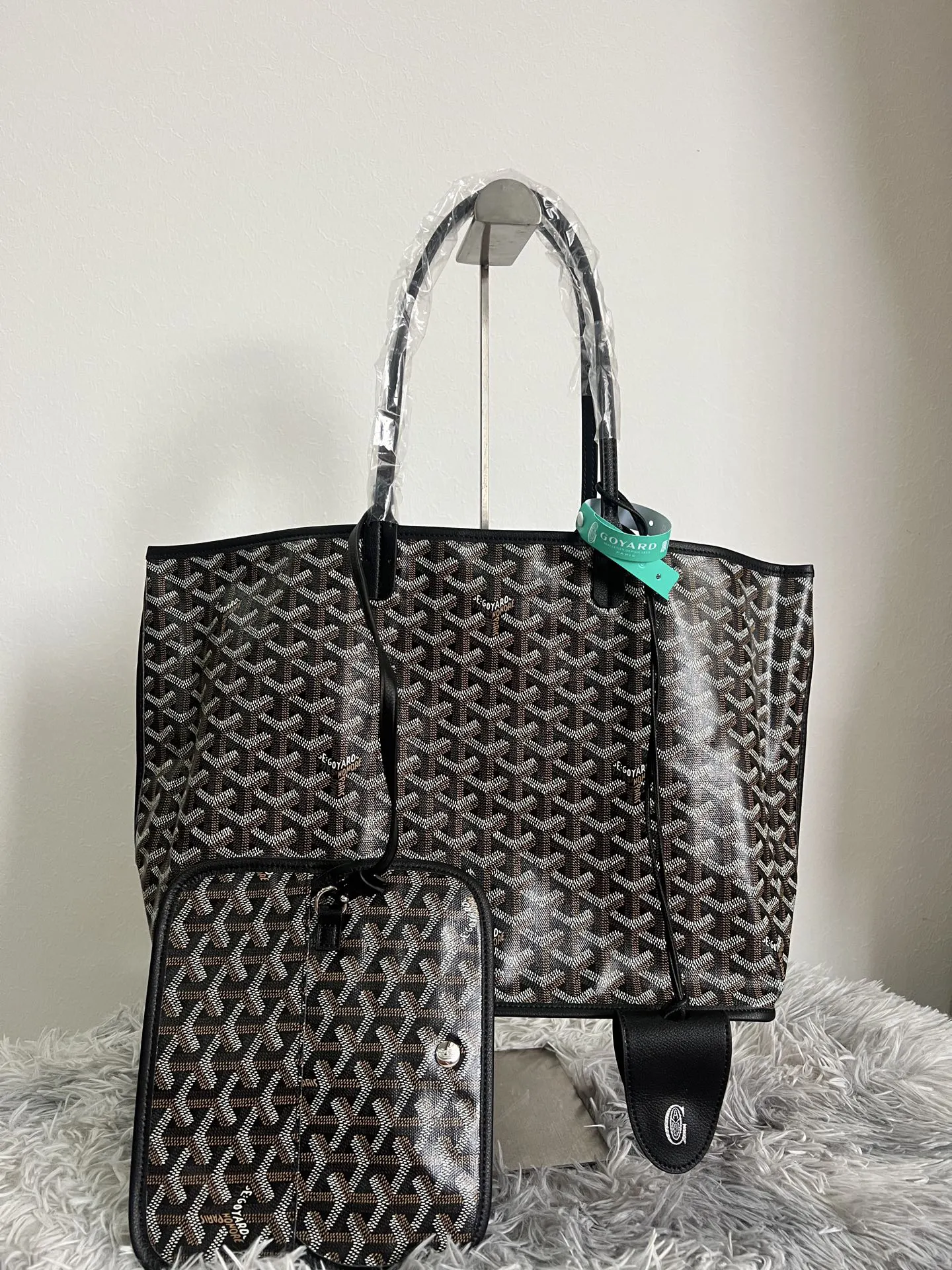 Goyard 黑色 牛皮 托特包 大容量托特款