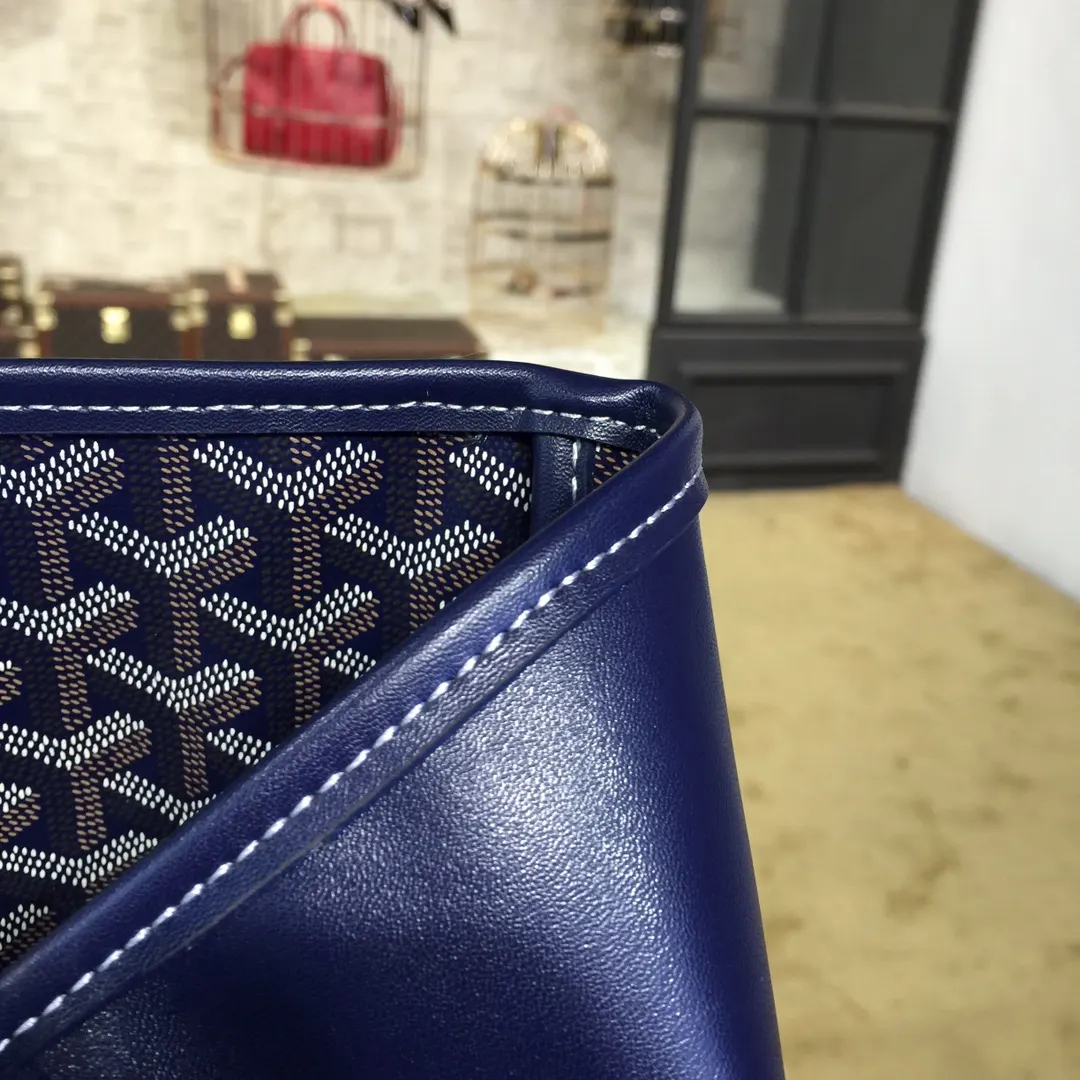 Goyard 戈雅 双面可用 充满法式优雅 订制Y字母涂鸦料 皮轻 托特包 大容量托特款
