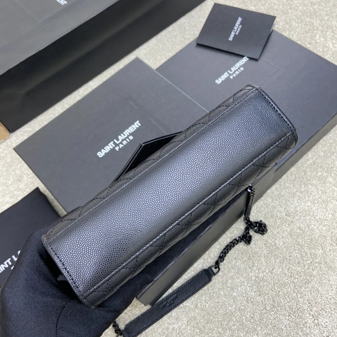 YSL 黑色 牛皮 拿上手就是 手提包 通勤手提款