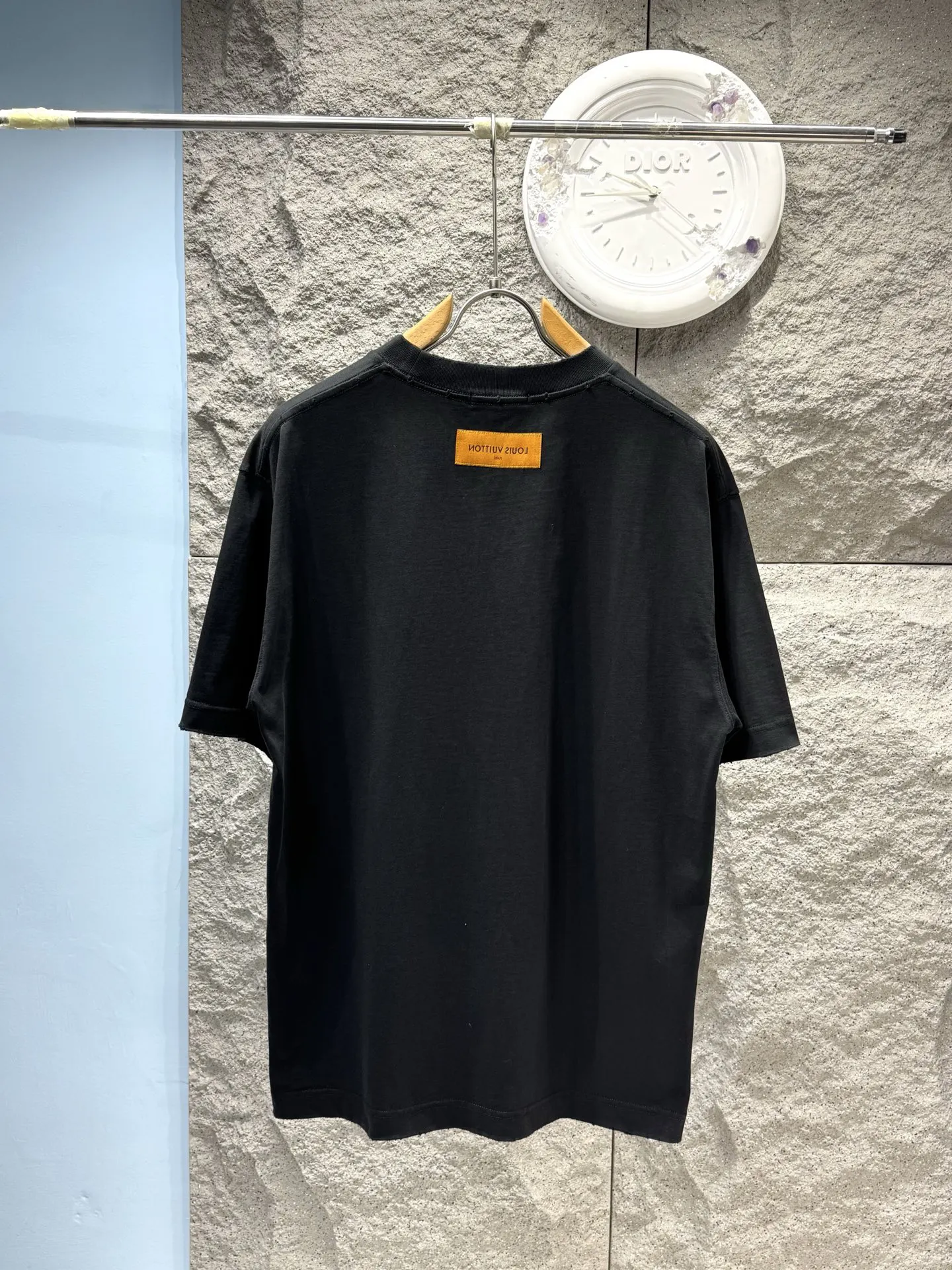 LV Monogram Letter Short Sleeve T-Shirt Casual Versatile Style