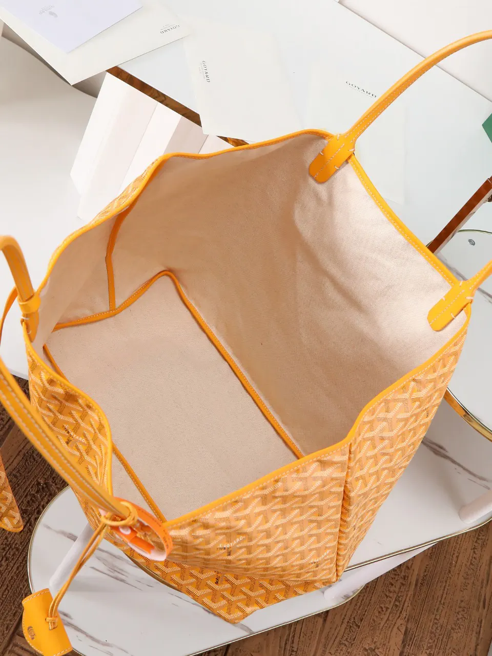 Goyard Hobo Shoulder Bag Vintage Canvas