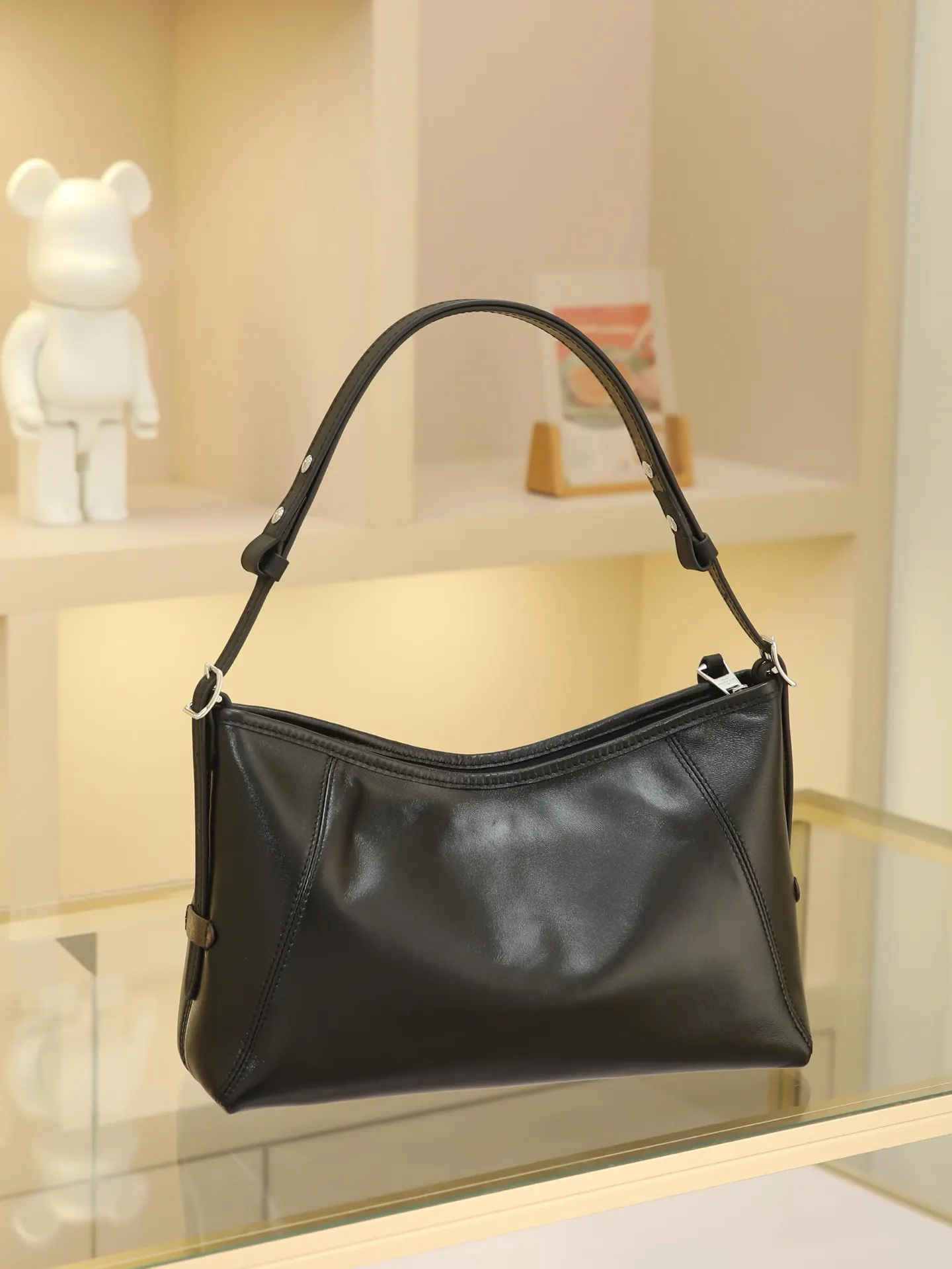 Louis Vuitton Black Silver Crossbody Bag Lightweight