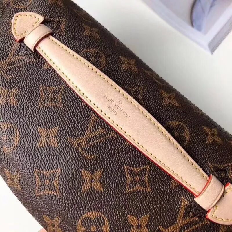 LV 老花 帆布 厂价 包包 老花 由经典 腰包 休闲腰包款