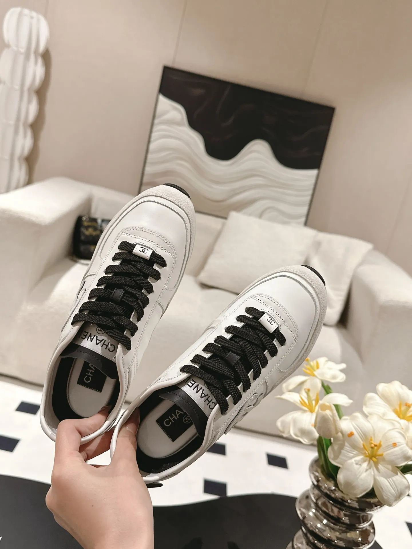 Chanel Sheepskin Shoes Sneakers Image 2 Chanel Sheepskin Shoes Sneakers Image 2