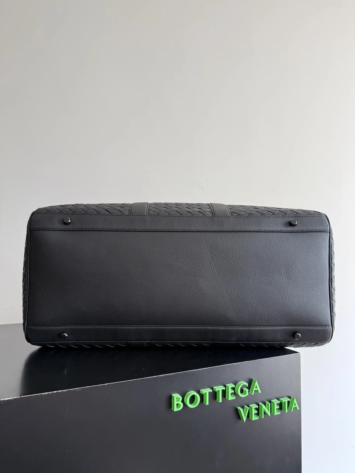Bottega Veneta 黑色 麂皮 旅行包 大容量旅行款