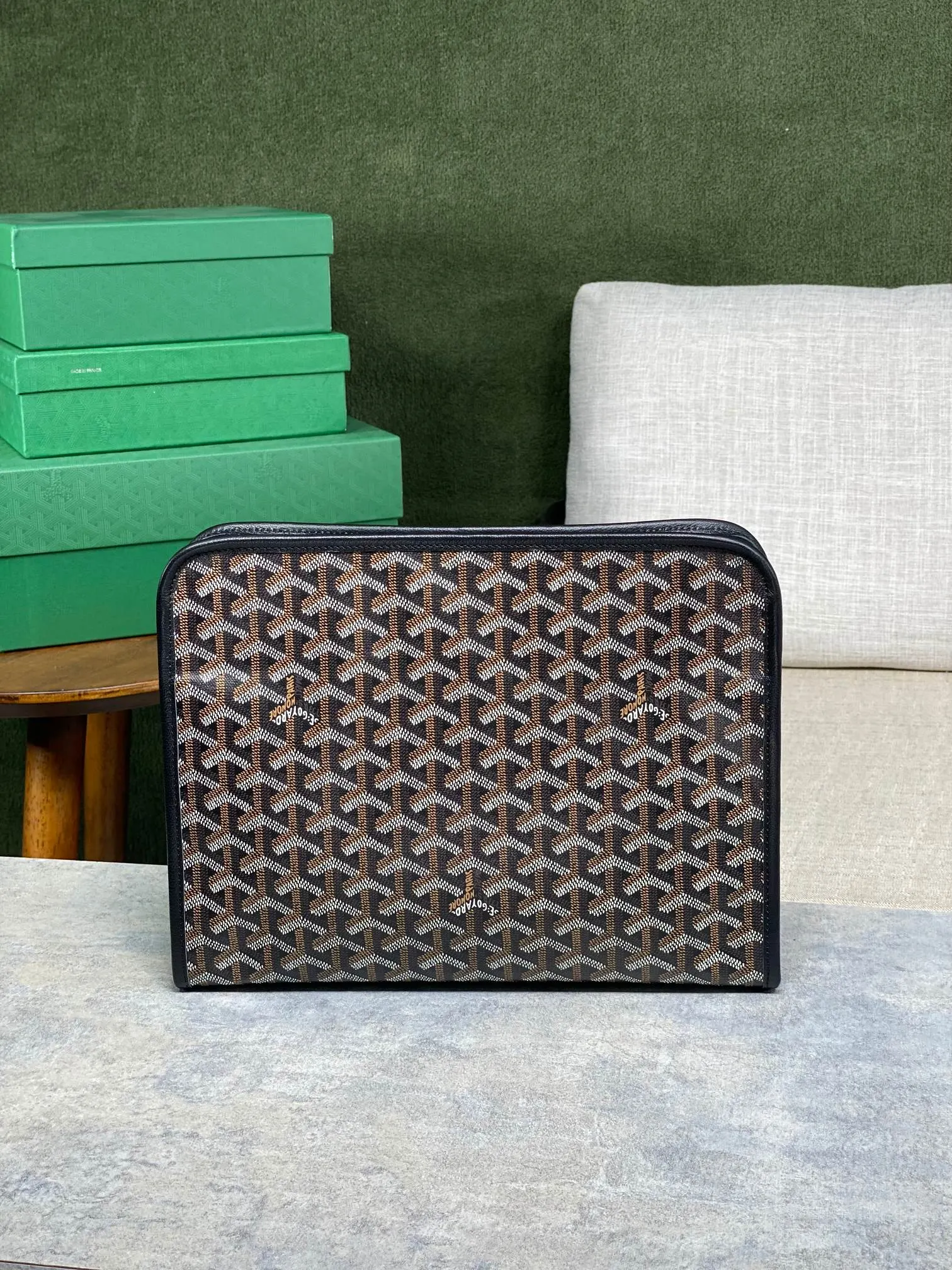 Goyard 黄色 牛皮 化妝包 精選款(數字21) Goyard 黄色 牛皮 化妝包 精選款(數字21)