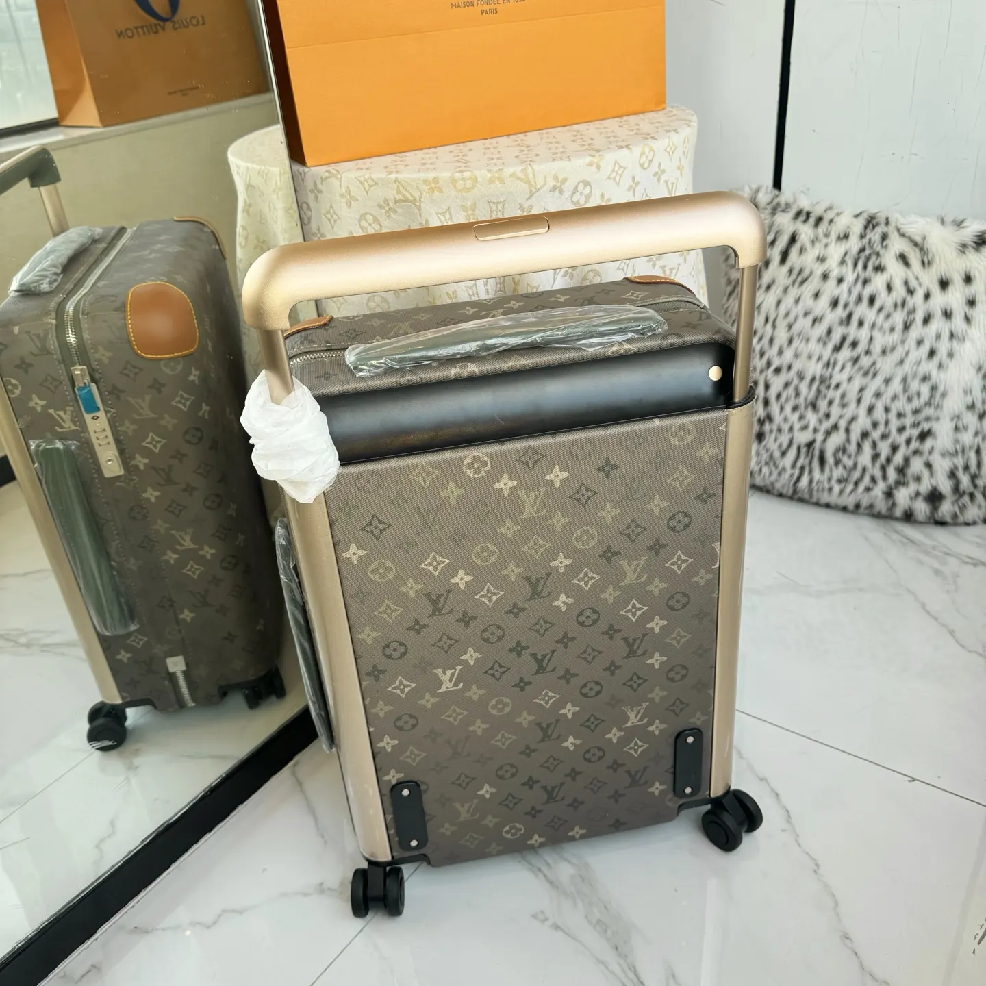 LV 老花 绿色 Mo行李箱 旅行拉杆款 轻便出行款