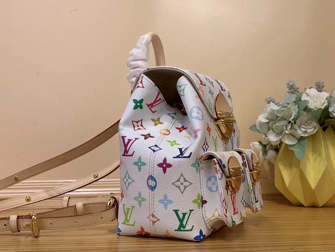 LV 牛皮 双肩包 实用双肩款
