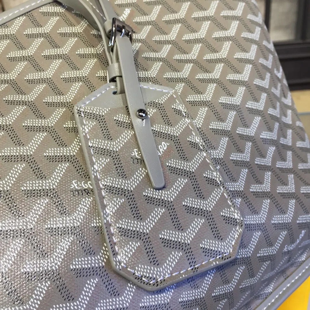Goyard 戈雅 双面可用 充满法式优雅 订制Y字母涂鸦料 皮轻 旅行包 大容量旅行款