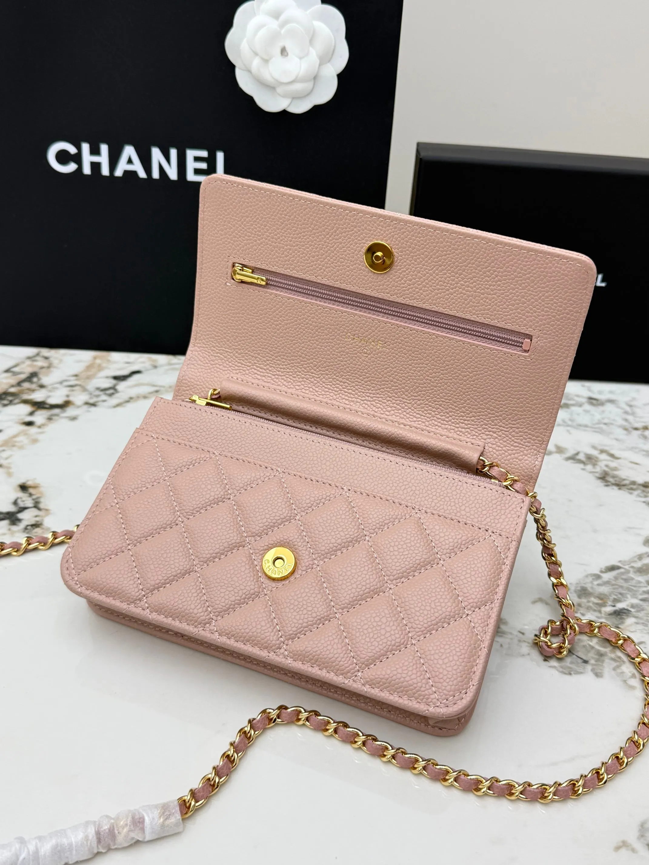 CHANEL 小牛皮 链条包 精致链条款