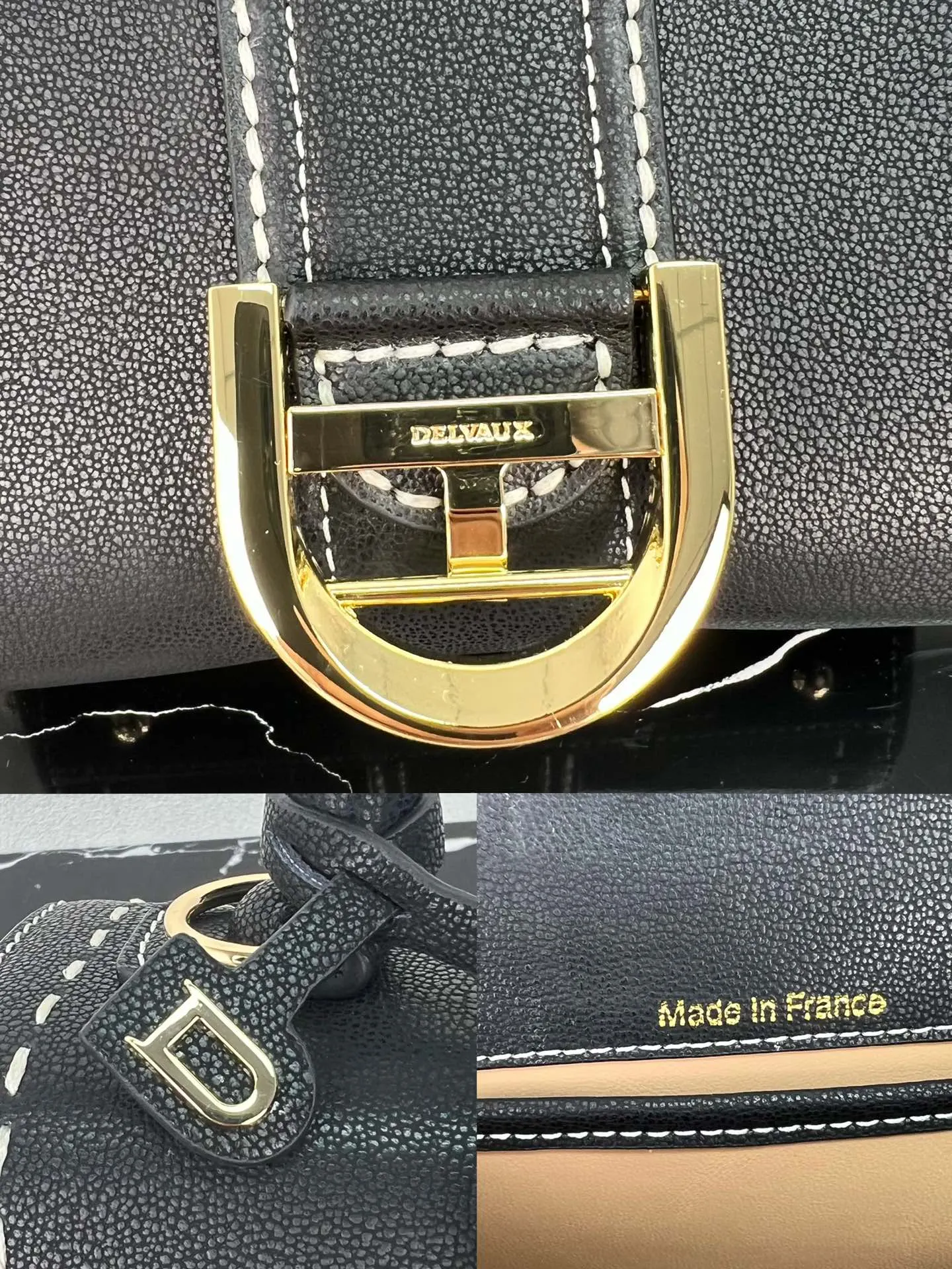 Delvaux 焦糖色 小牛皮 手提包 通勤手提款