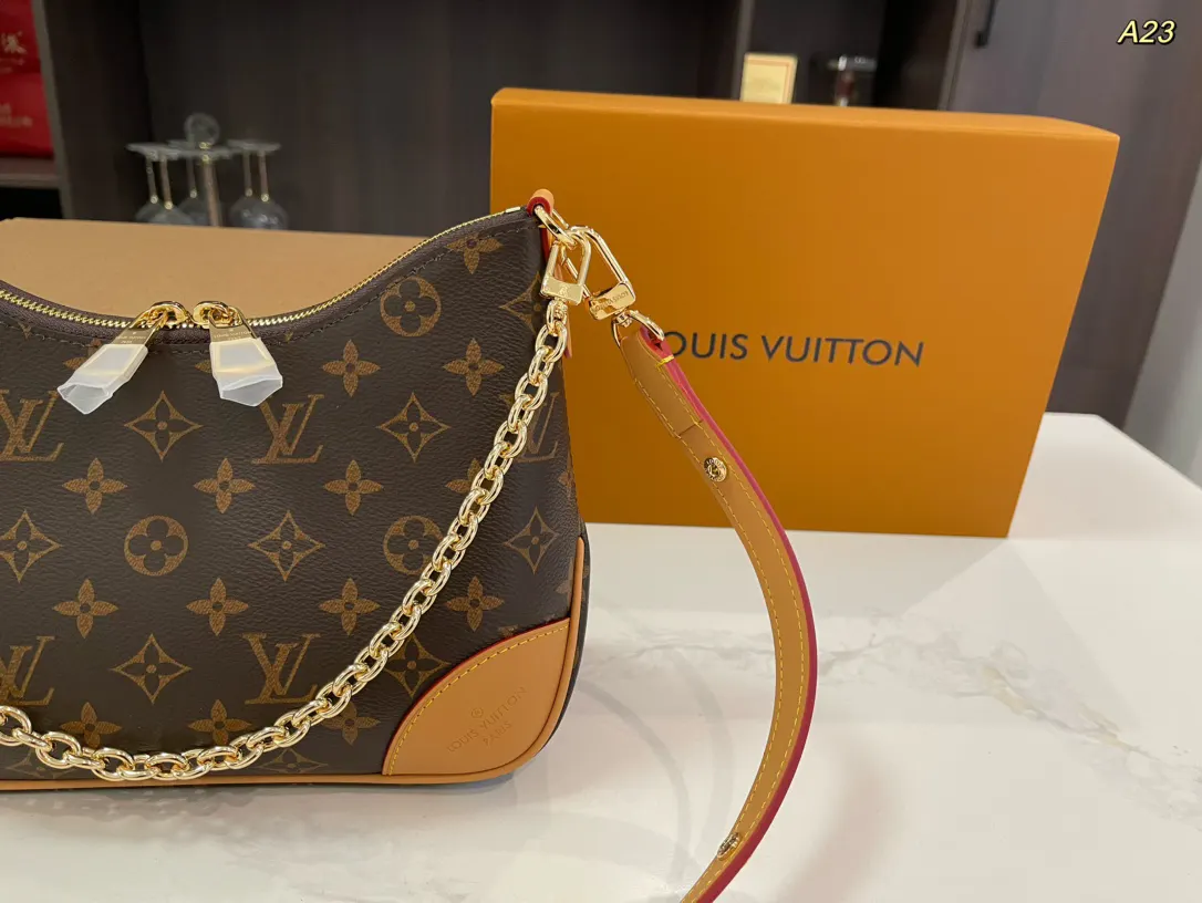 Louis Vuitton Black Monogram Hobo Shoulder Bag Vintage