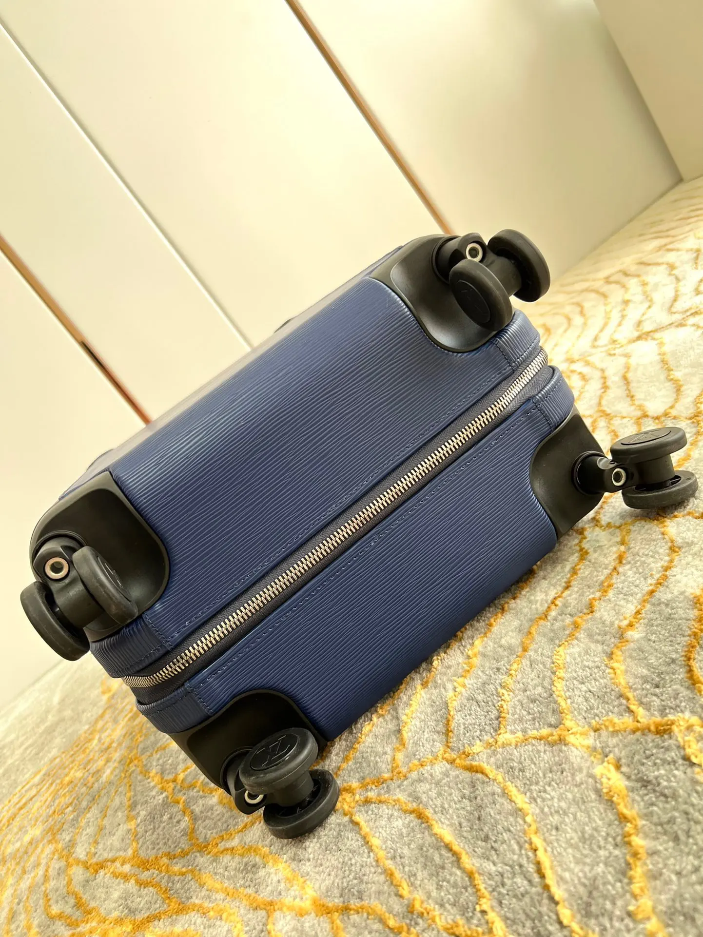 Louis Vuitton Blue Suitcase Travel Lightweight Canvas