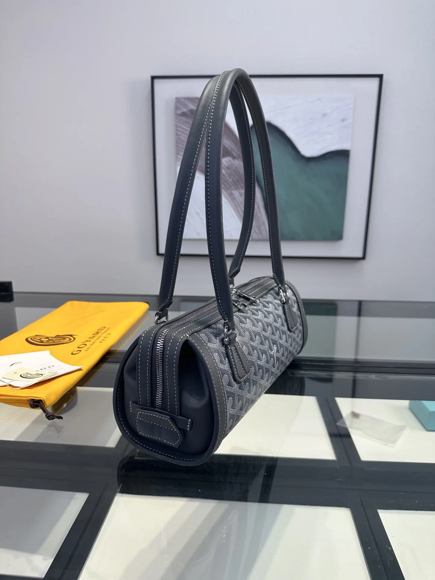 Goyard 灰色 手提随性 腋下时髦 轻松适 通勤约会各种场合 腋下包 复古腋下背款
