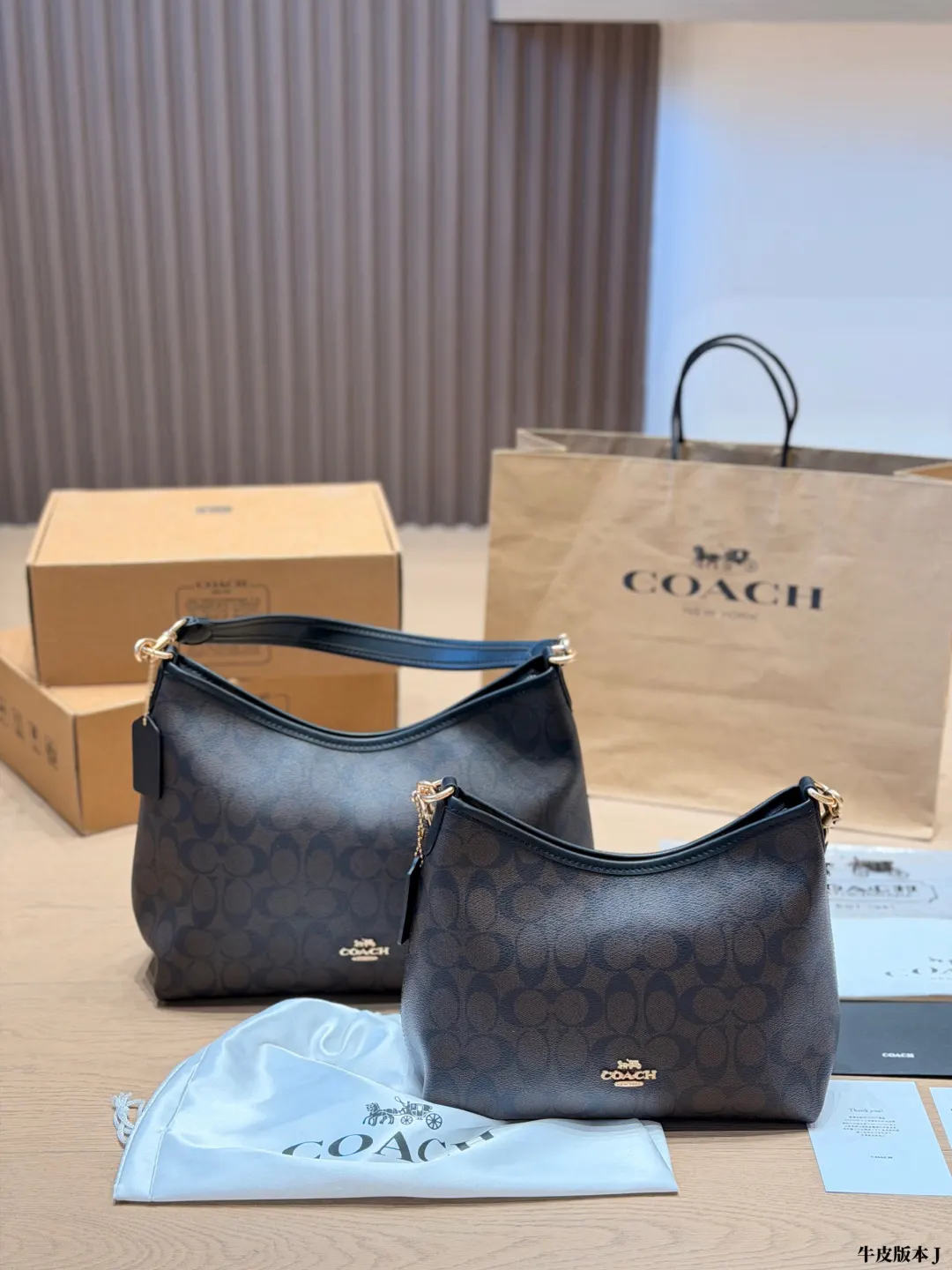 Coach 牛皮 腋下包 復古腋下背款