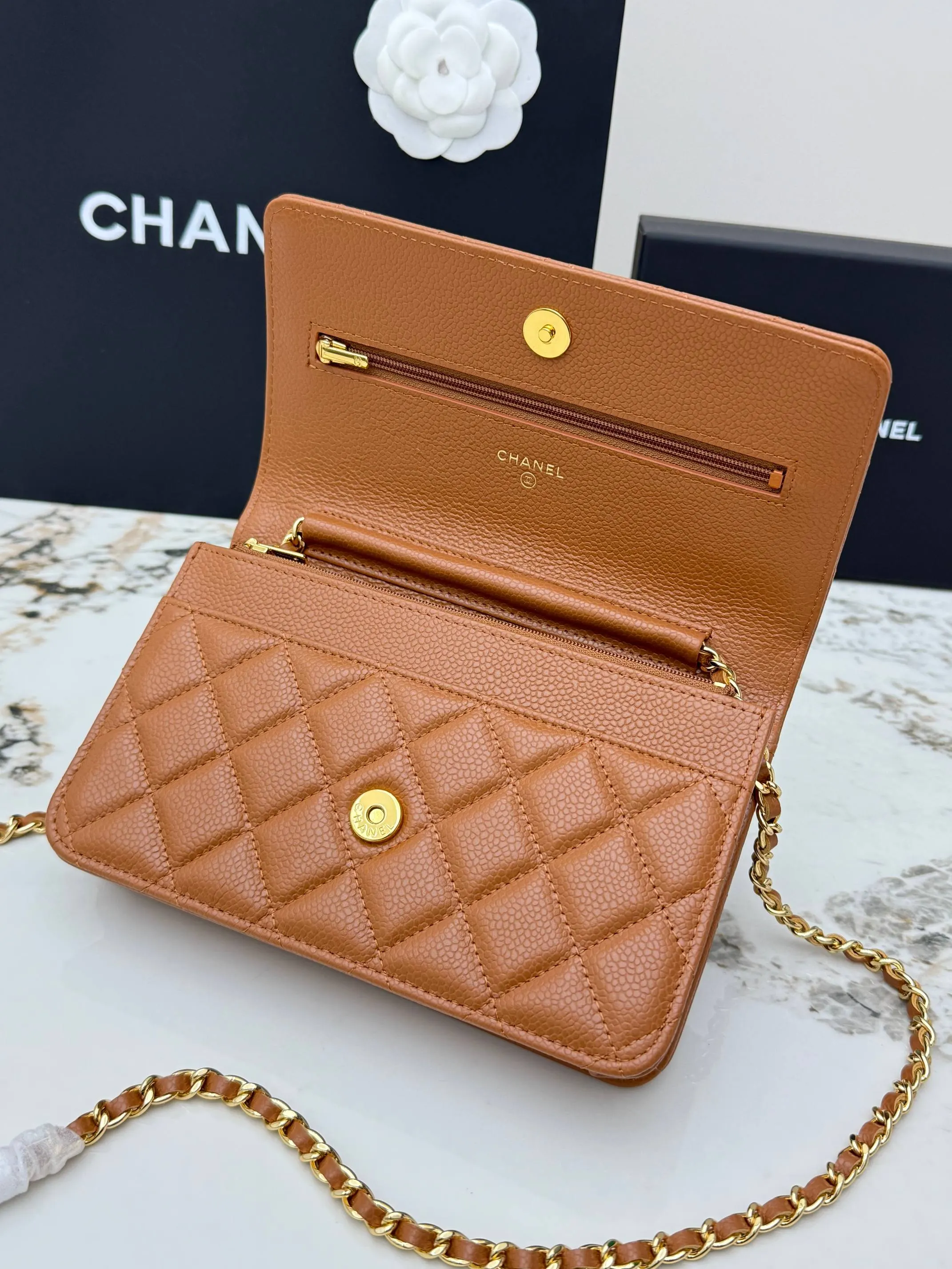 CHANEL 小牛皮 链条包 精致链条款