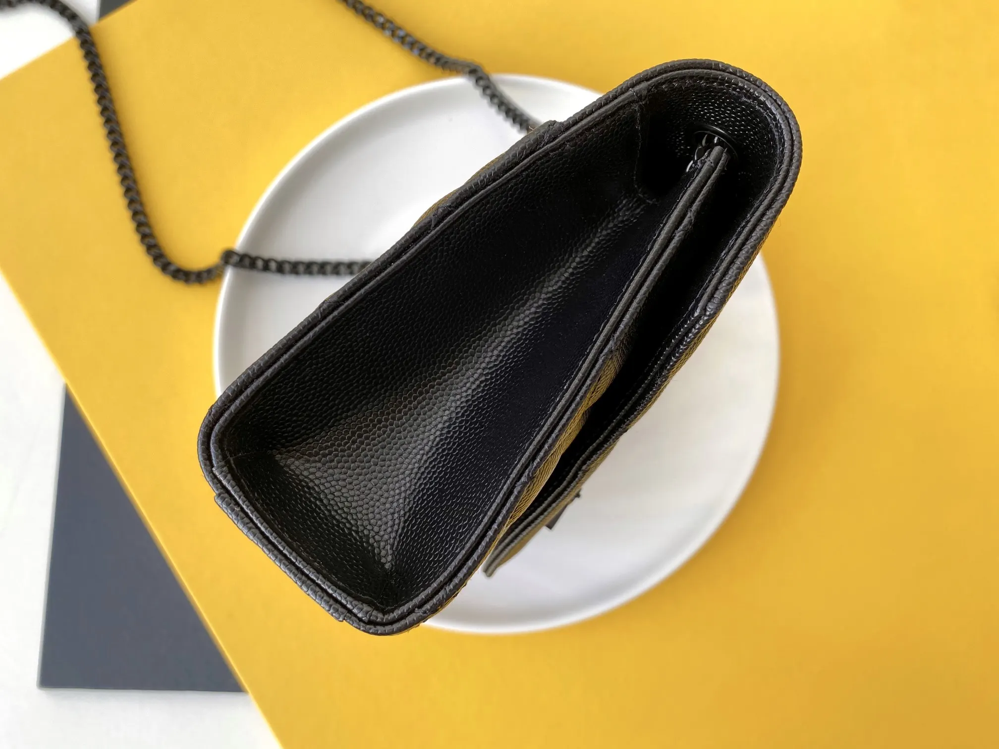 Gold Shoulder Bag Leather