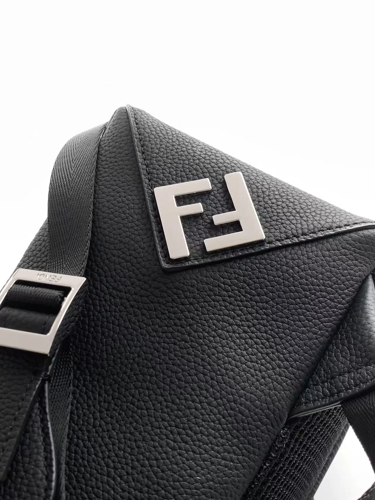 Black Silver Backpack