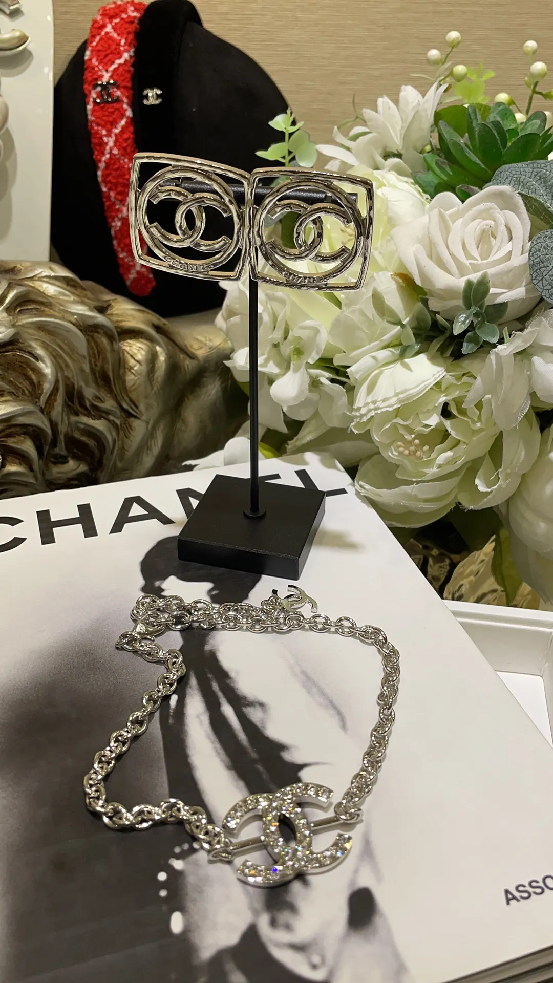Chanel 银色 项链