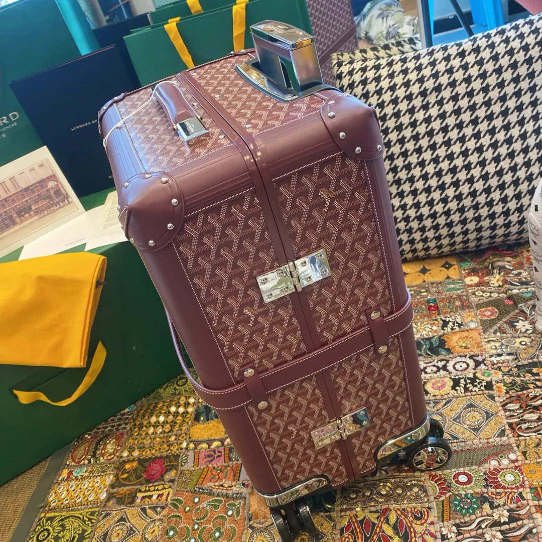 Goyard 黑色 白色 行李箱 旅行拉杆款 轻便出行款