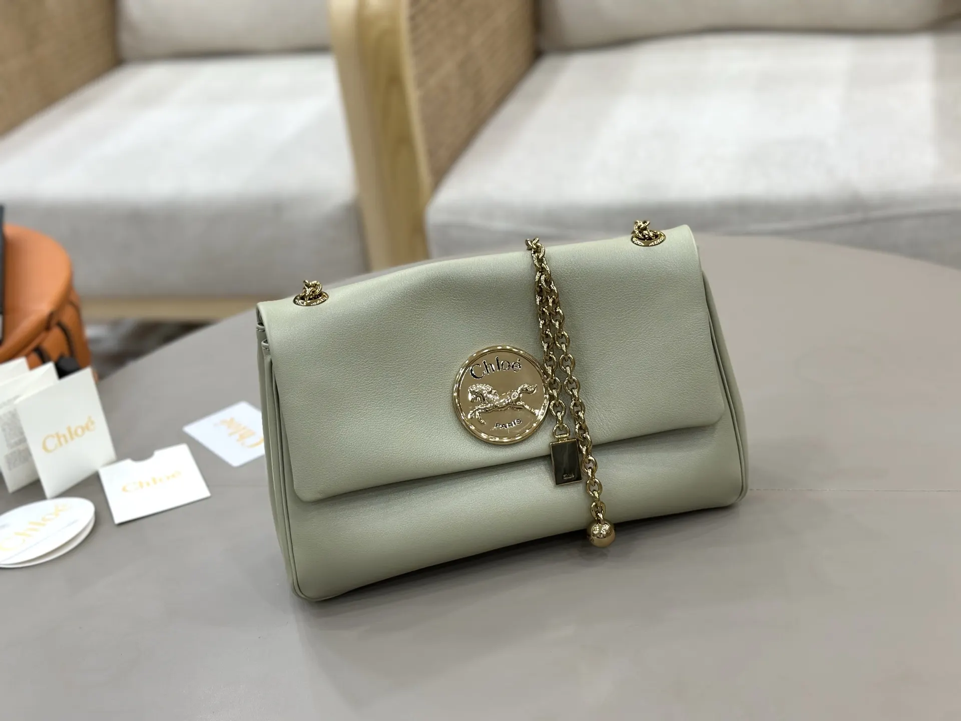 Chain Bag Commuter Leather