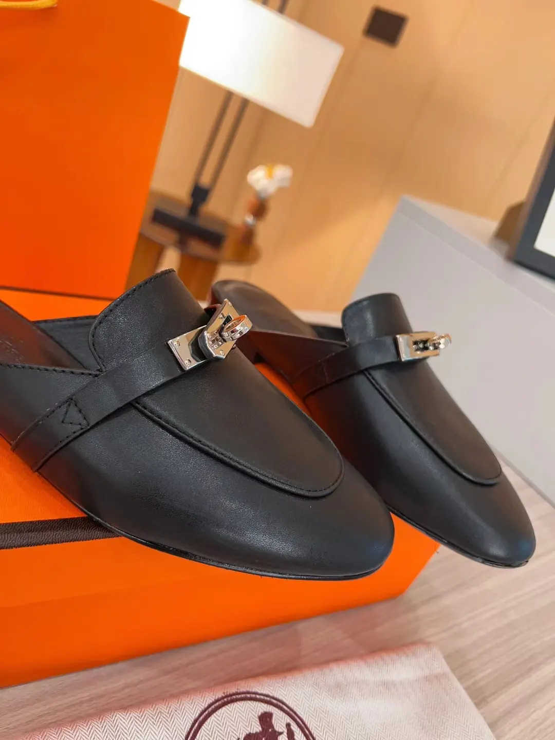 Hermès 小牛皮 拖鞋 凉鞋
